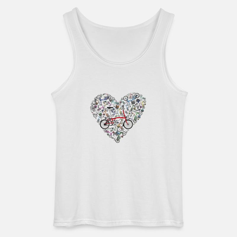 Ich liebe Brompton Bikes - Gildan Männer Tank Top - Weiß