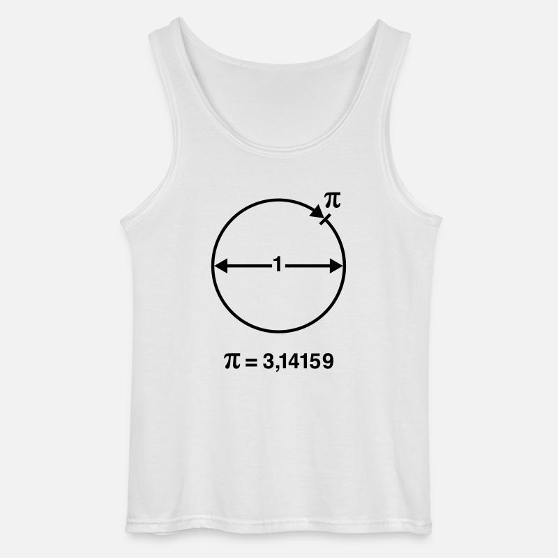 Pi Greco / ∏ / π (Matematica / Geometria) - Canotta da uomo Gildan - bianco