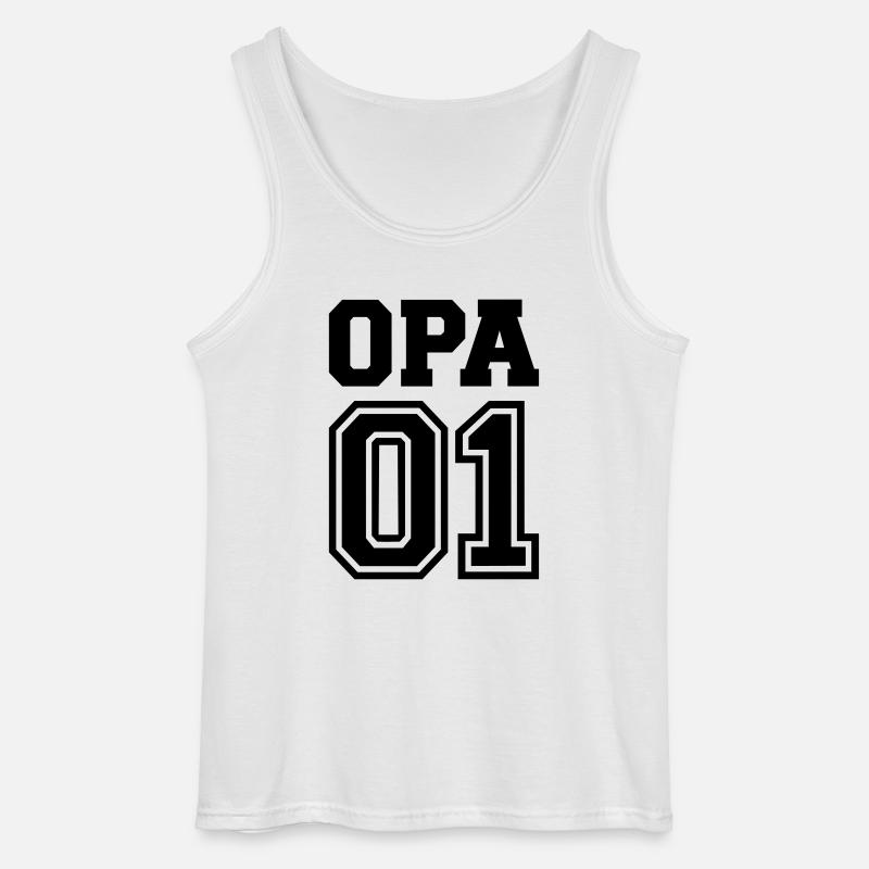 Opa - Gildan Männer Tank Top - Weiß