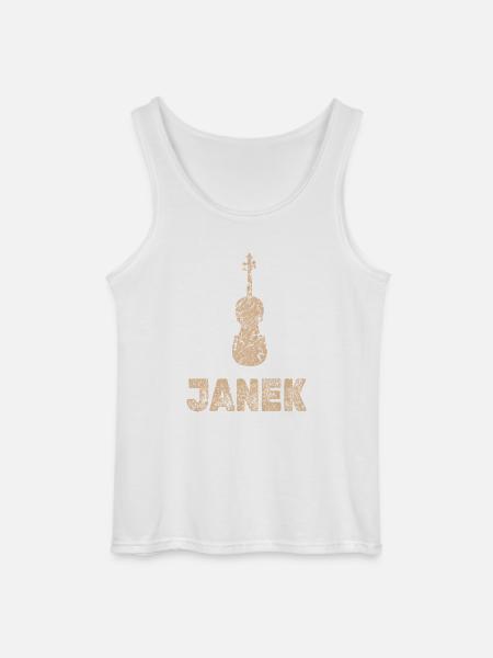 Janek as viola - Gildan Men’s Tank Top - white