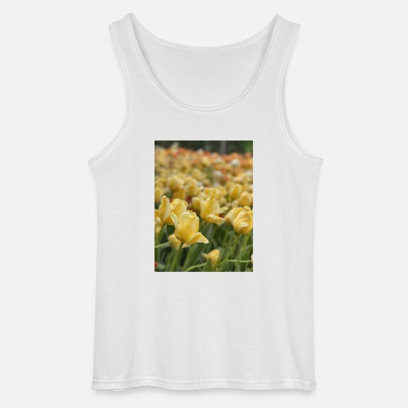 Tulipe Jaune mer - Débardeur Gildan Homme - blanc
