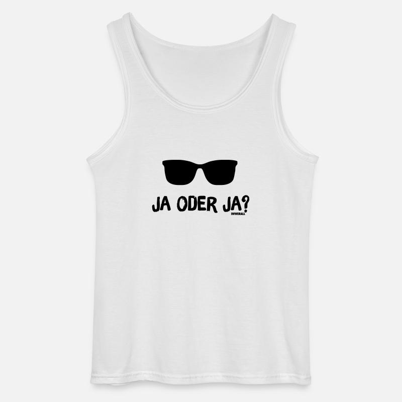 Ja oder Ja? - Gildan Männer Tank Top - Weiß