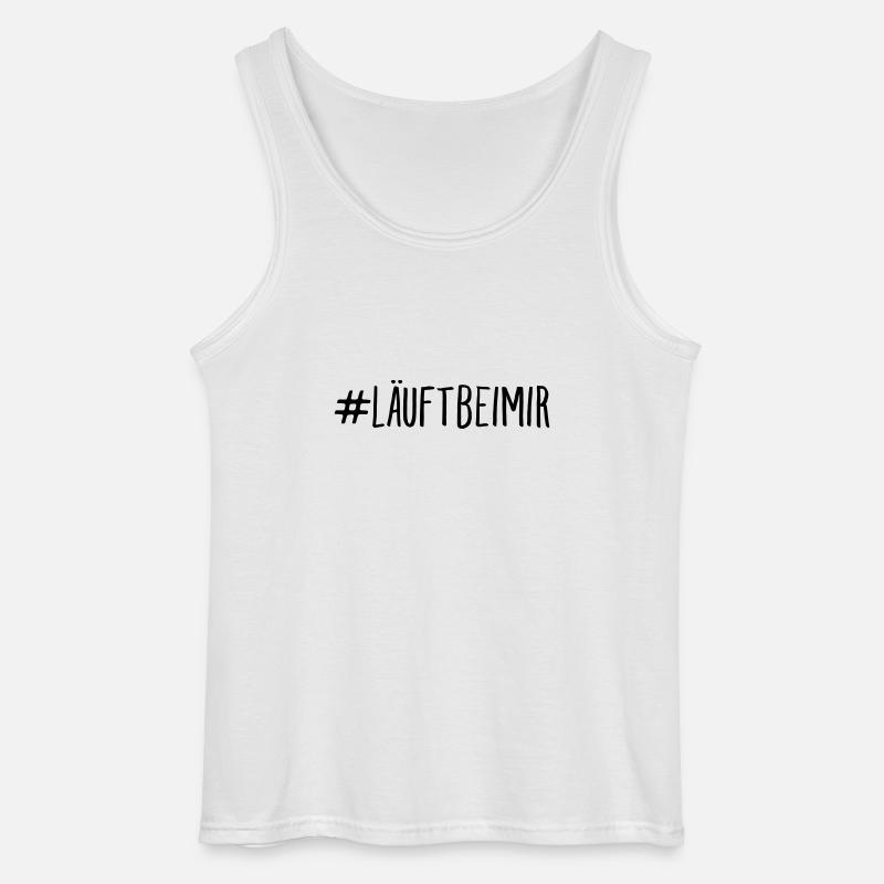#läuftbeimir - Gildan Männer Tank Top - Weiß