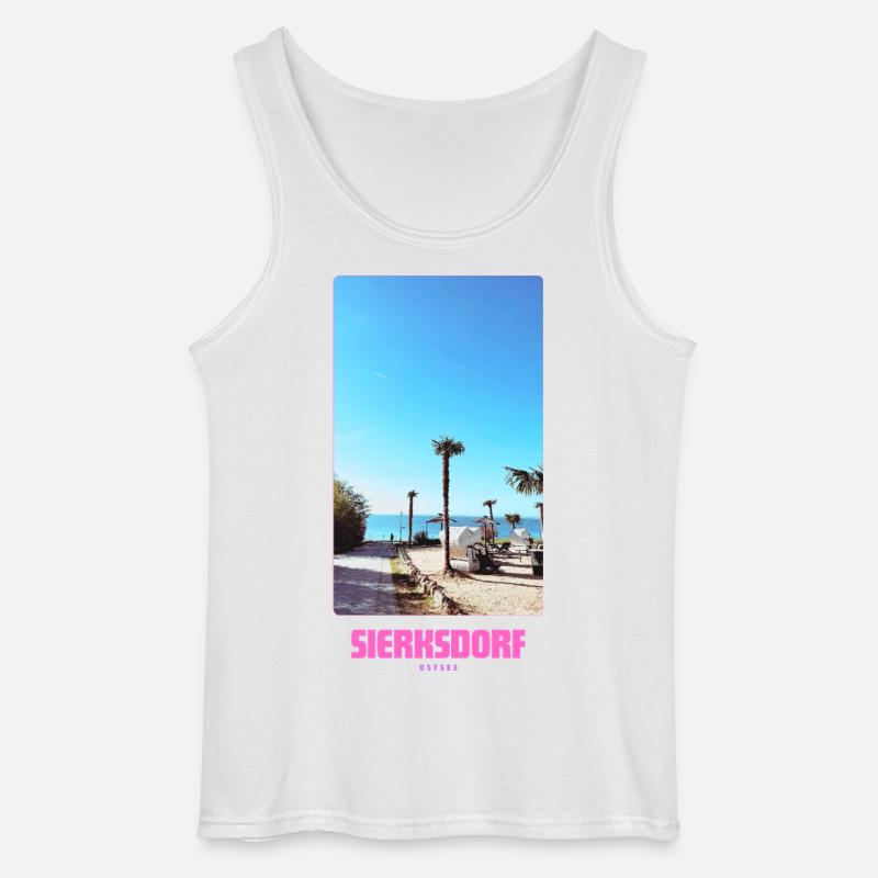 SIERKSDORF _ Strand - Gildan Männer Tank Top - Weiß