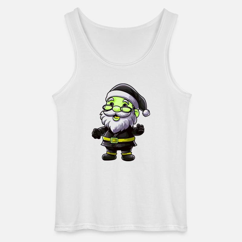 Weihnachtsmann Comic - Gildan Männer Tank Top - Weiß