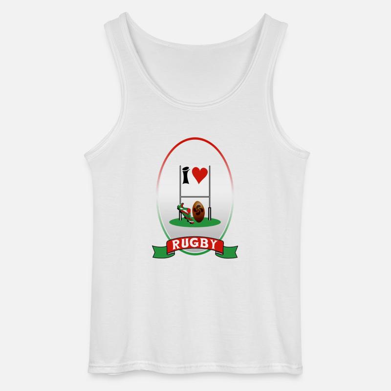 rugby - Gildan Men’s Tank Top - white