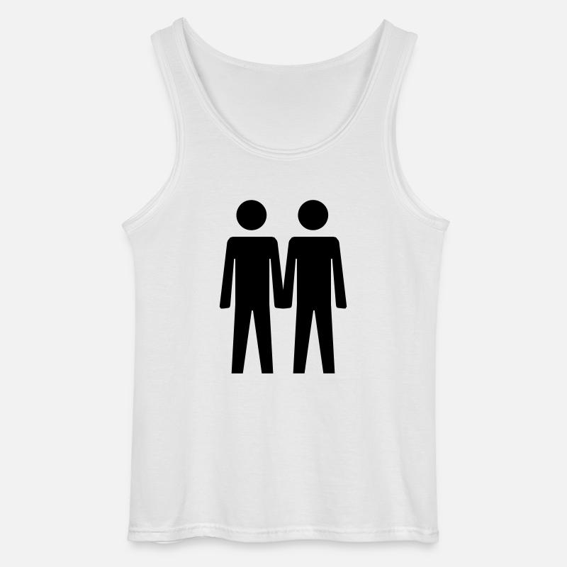 Two Guys - Gildan Männer Tank Top - Weiß