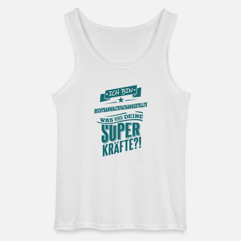 Superpower Rechtsanwaltsfachangestellte - Beruf - Gildan Männer Tank Top - Weiß
