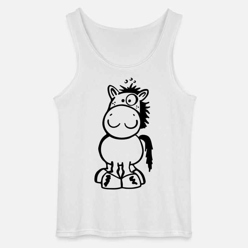 Kleines Pferdchen - Gildan Männer Tank Top - Weiß