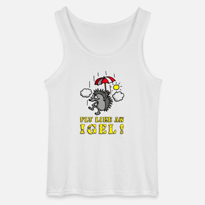fly_like_an_igel_a - Gildan Männer Tank Top - Weiß
