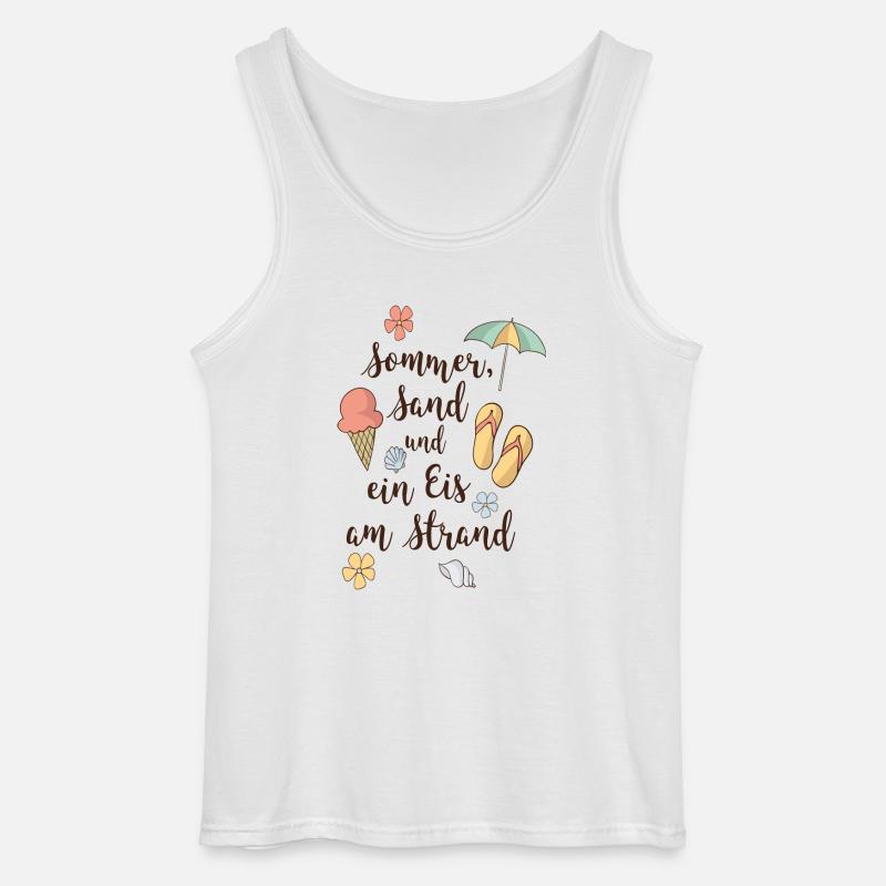 Strand - Gildan Männer Tank Top - Weiß