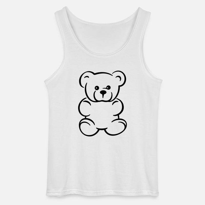 Teddy - Geschenk Geschenkidee - Gildan Männer Tank Top - Weiß