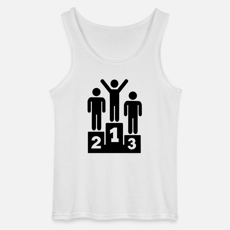 Podest - Gildan Männer Tank Top - Weiß