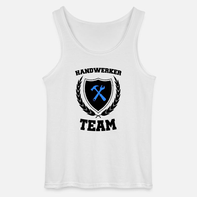 Handwerker Team - Gildan Männer Tank Top - Weiß