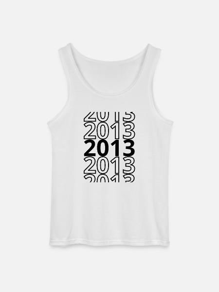 2013 2013 2013 - Gildan Men’s Tank Top - white