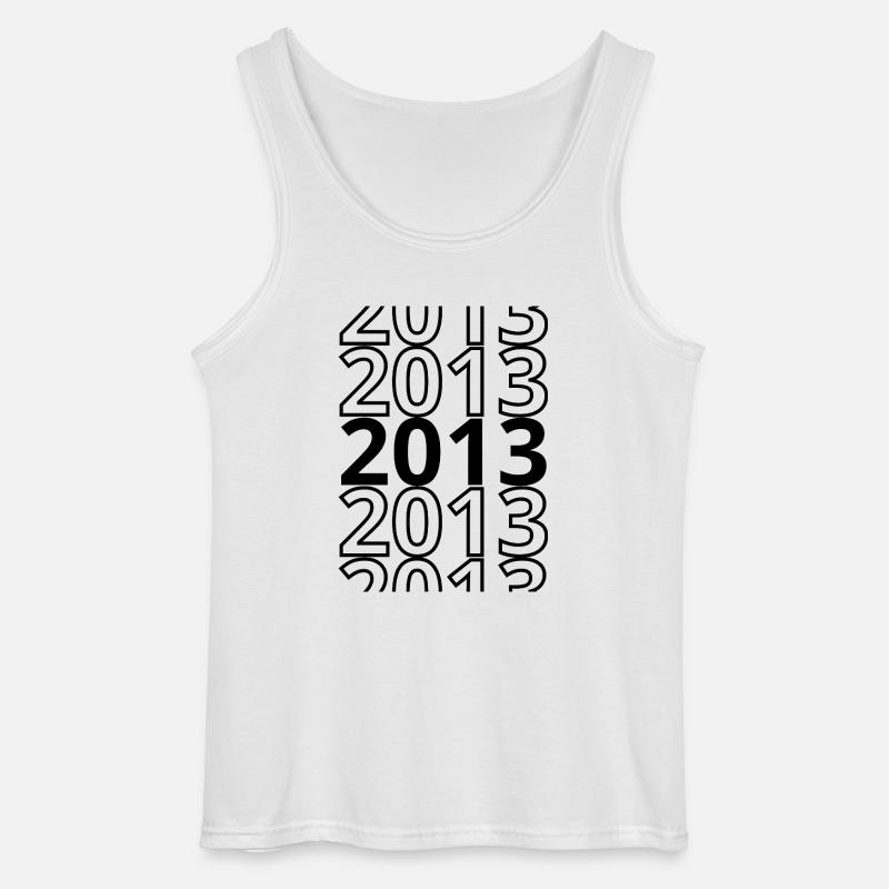 2013 2013 2013 - Gildan Men’s Tank Top - white