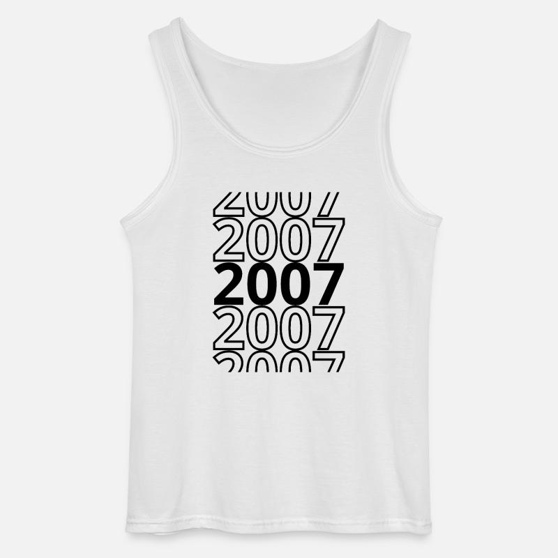 2007 2007 2007 - Gildan Männer Tank Top - Weiß