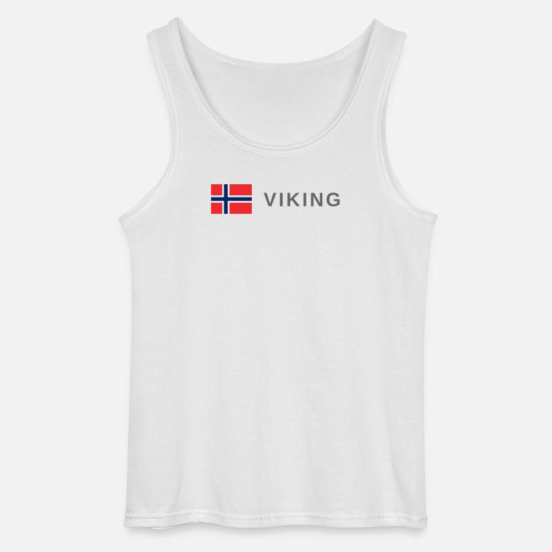 Wikinger - Gildan Männer Tank Top - Weiß