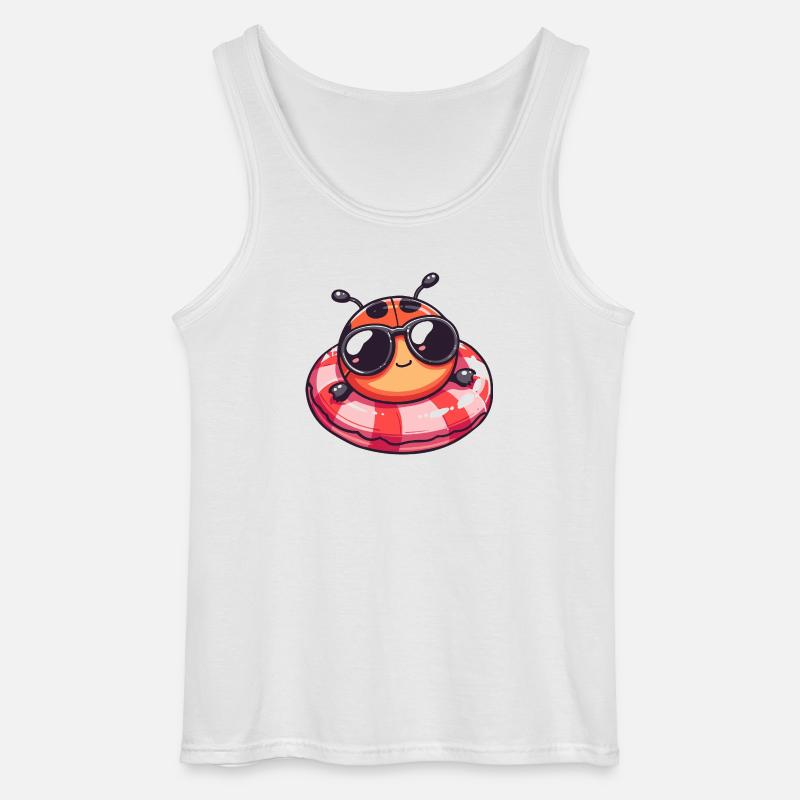 Ladybug Comic Cool - Gildan Men’s Tank Top - white