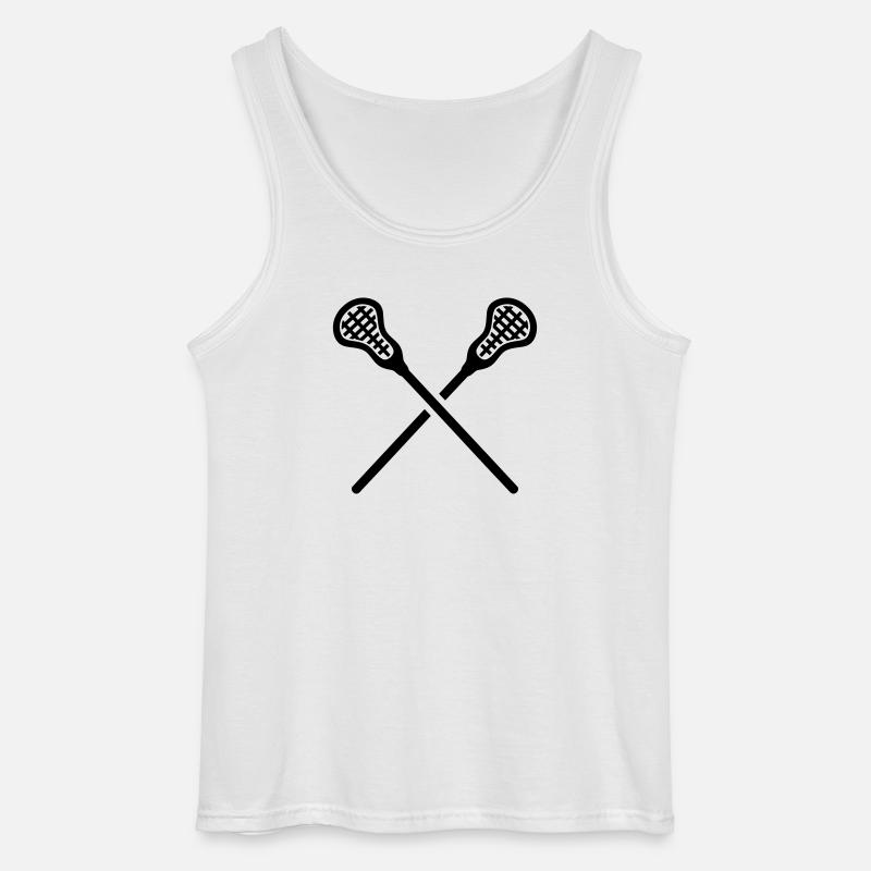 Lacrosse - Gildan Männer Tank Top - Weiß
