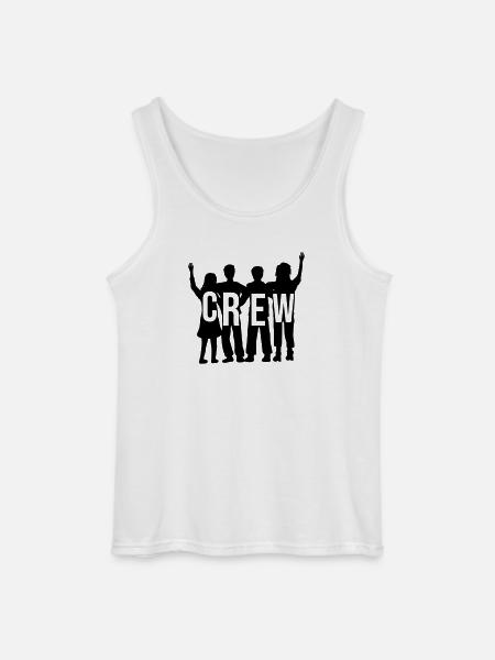 Team Crew Silhouette - Gildan Men’s Tank Top - white