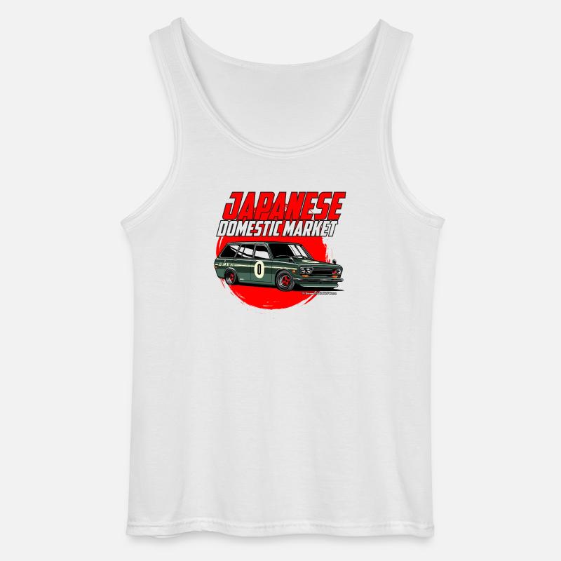 Japanese car style - Gildan Männer Tank Top - Weiß