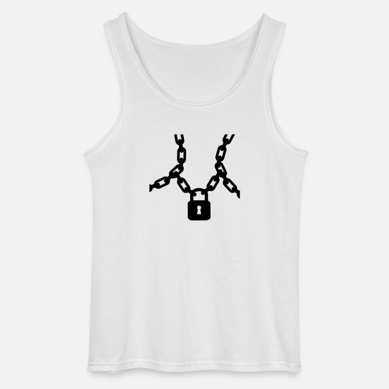 locked - Gildan Männer Tank Top - Weiß