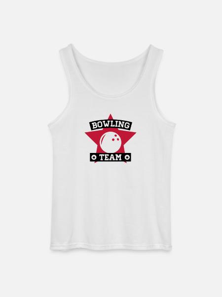 bowling_team__1_f2 - Gildan Männer Tank Top - Weiß