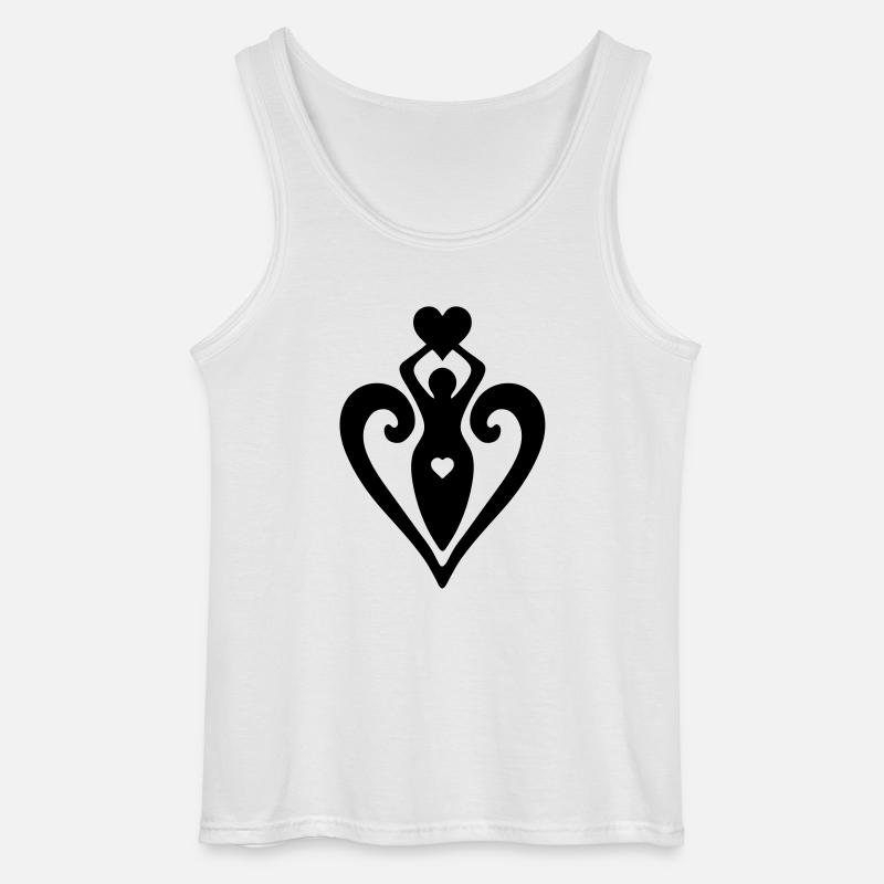 goddess, pagan - Gildan Männer Tank Top - Weiß