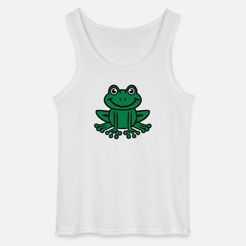 Frø - Gildan tanktop til mænd - hvid