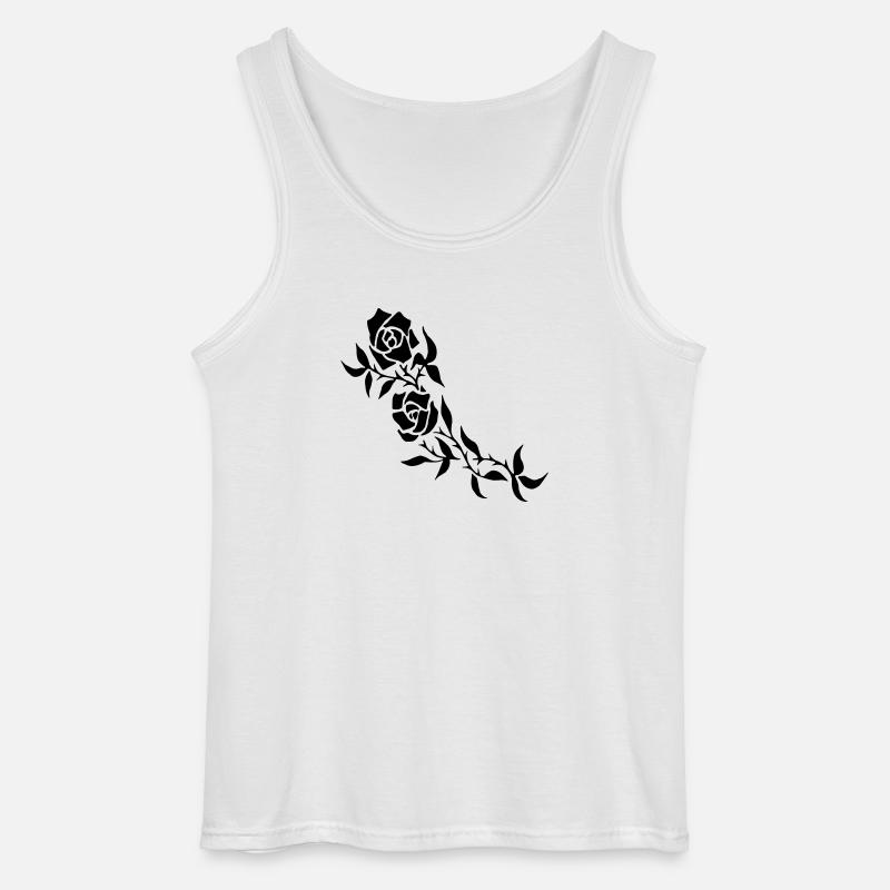 Rose - Gildan Männer Tank Top - Weiß