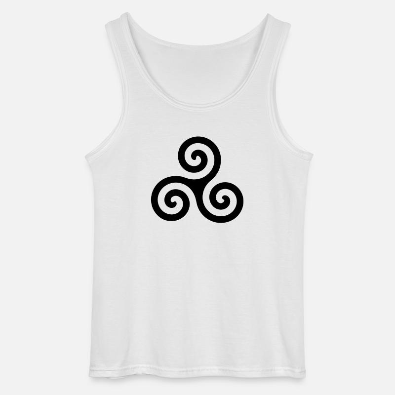 Wolf Symbol - Gildan Männer Tank Top - Weiß
