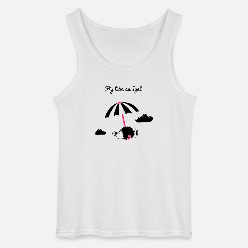 Fly like an Igel - Gildan Männer Tank Top - Weiß