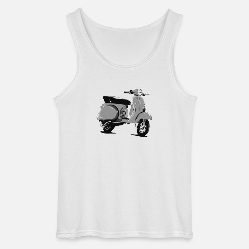 Oldtimer Roller Comic-Style (sw) - Débardeur Gildan Homme - blanc