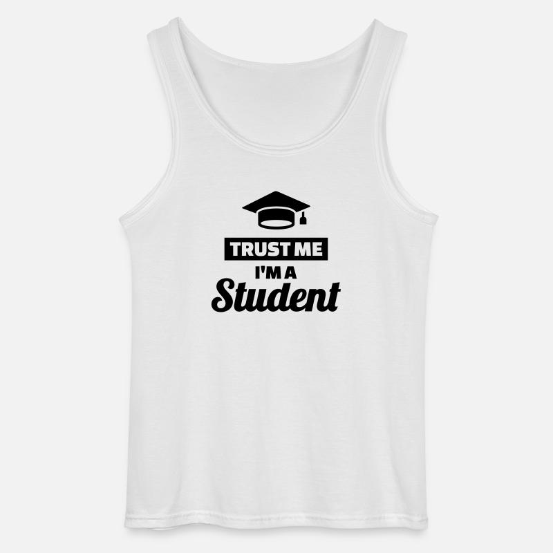 Student - Gildan Männer Tank Top - Weiß