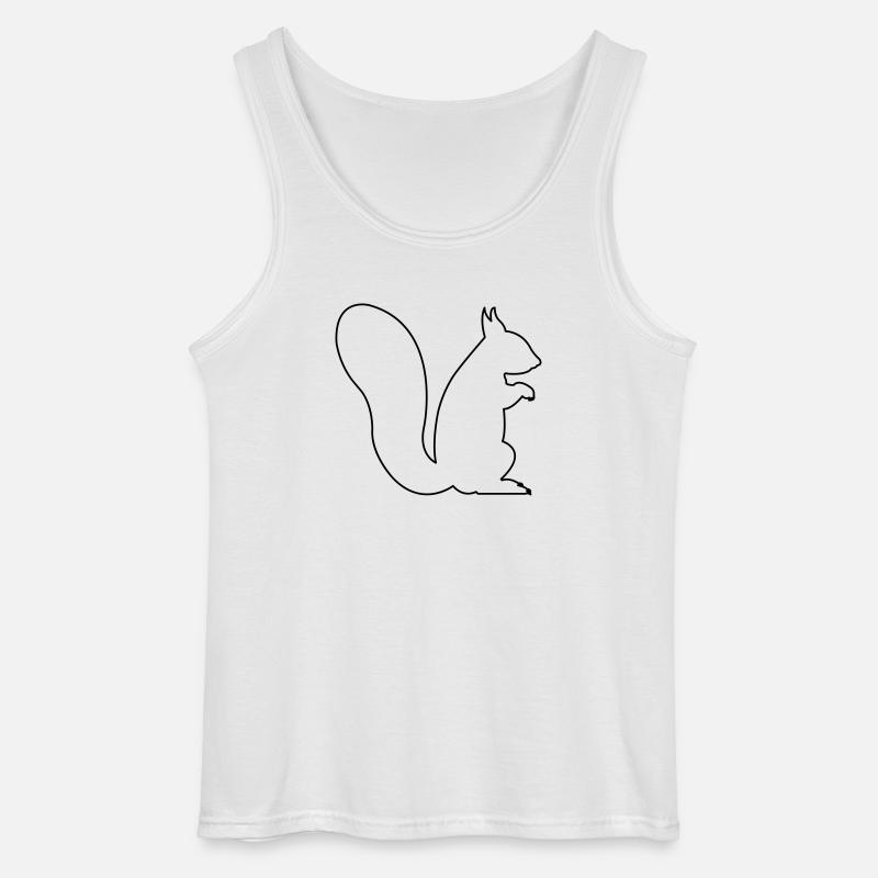 eichhörnchen - Gildan Männer Tank Top - Weiß