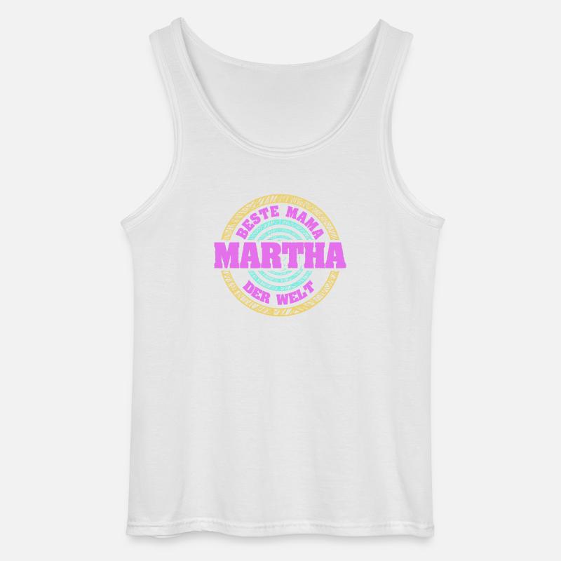 Mutter Martha - Gildan Männer Tank Top - Weiß