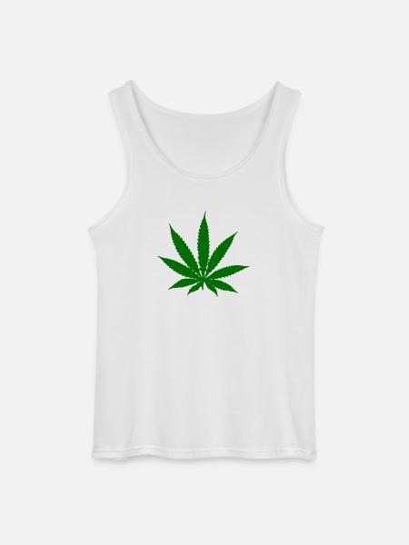 Cannabis - Hanf - Gildan Männer Tank Top - Weiß
