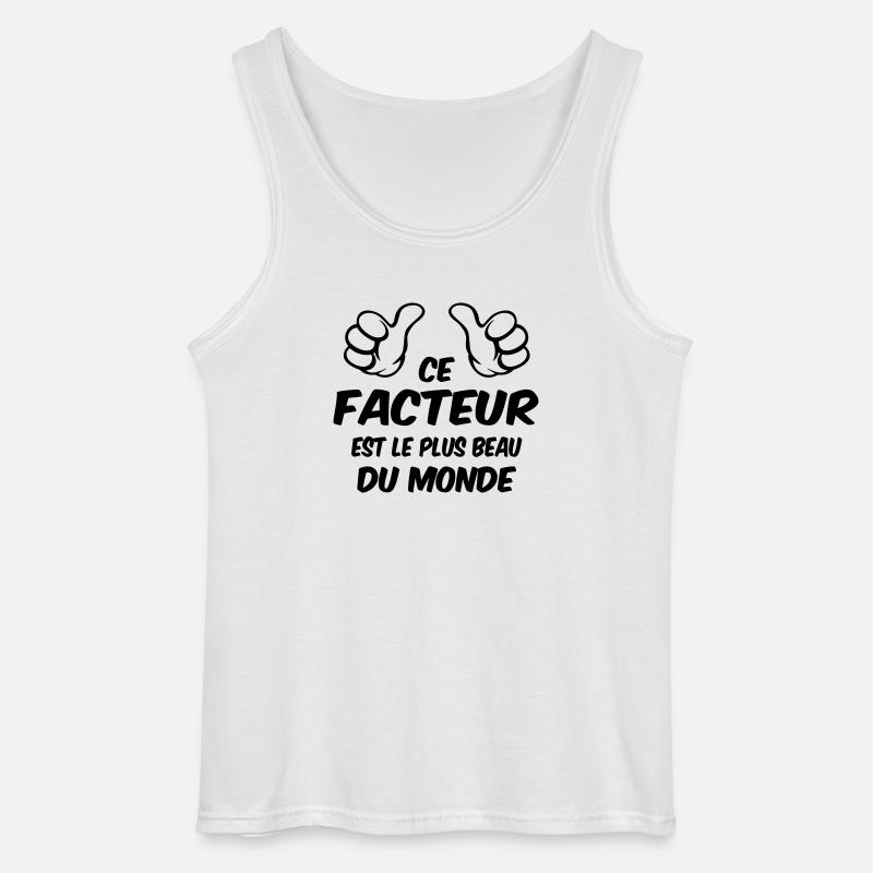BEST FACTOR - Gildan Men’s Tank Top - white