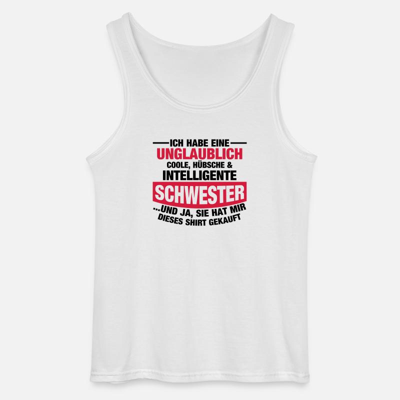 Tolle Schwester - Gildan Männer Tank Top - Weiß