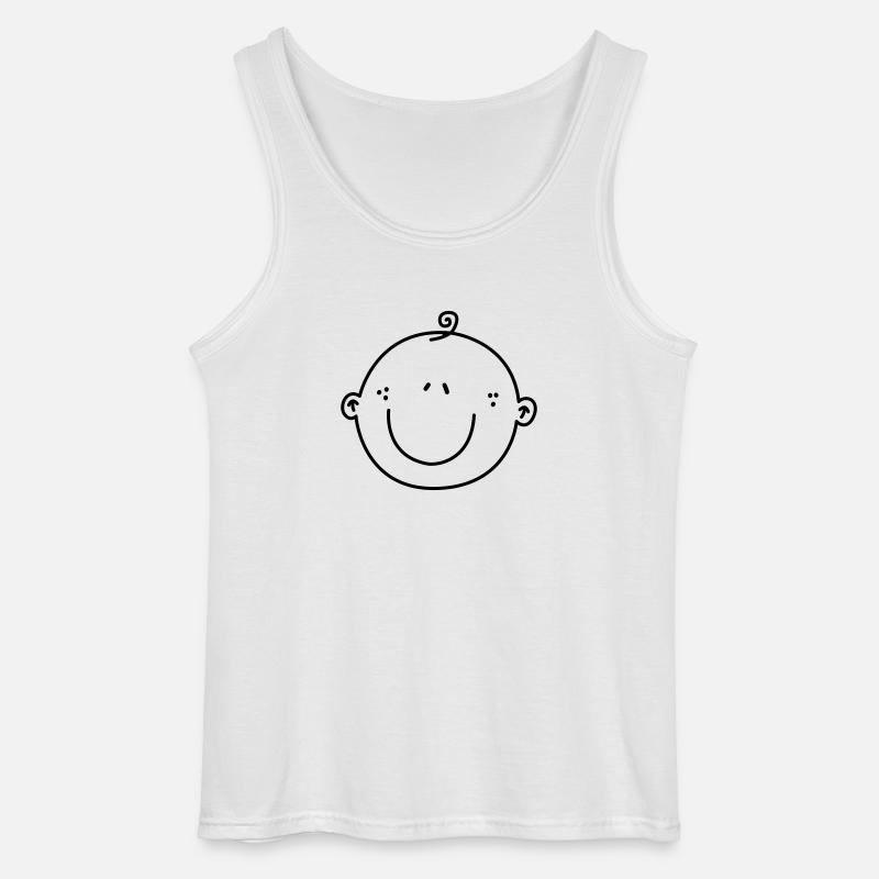 bebis - Gildan Männer Tank Top - Weiß