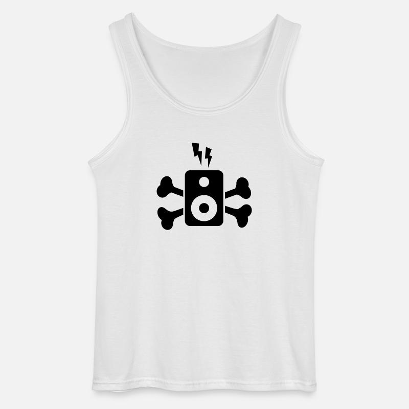MUSIC BOX FLASH BONES - Gildan Männer Tank Top - Weiß