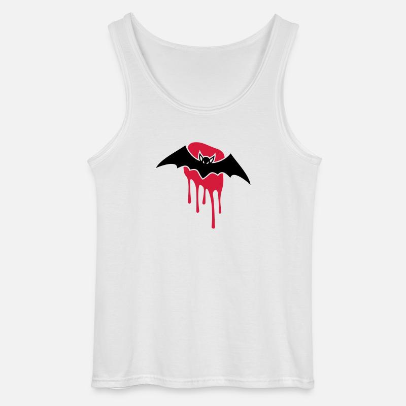 Fledermaus Blutfleck - Gildan Männer Tank Top - Weiß