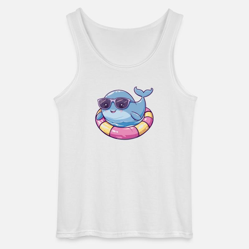Wal Comic Cool - Gildan Männer Tank Top - Weiß