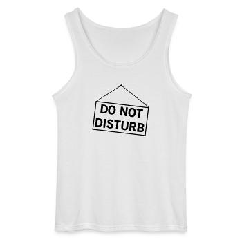 Do Not Disturb - Gildan Men’s Tank Top - white - Front - AI Model Male 185 dark (185cm)