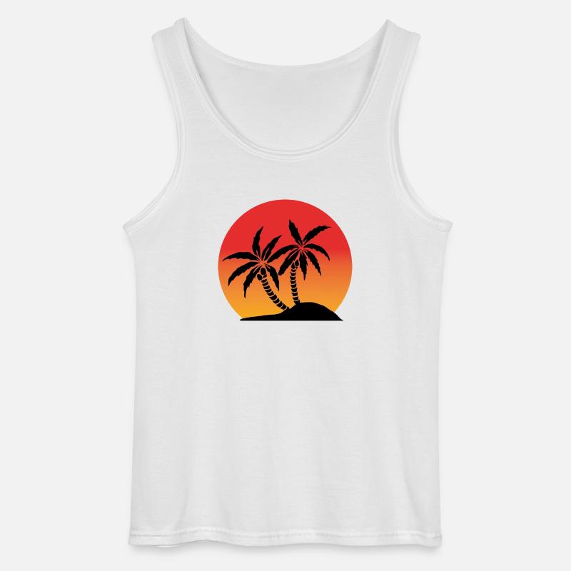 vacation - Gildan Männer Tank Top - Weiß