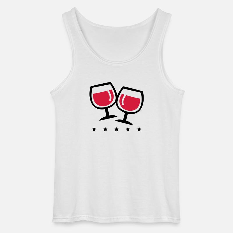 wein_symbol_pp2 - Gildan Männer Tank Top - Weiß