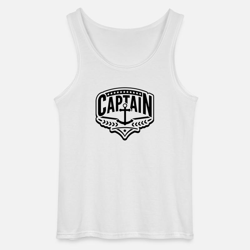 captain_logo_gu1 - Gildan Männer Tank Top - Weiß