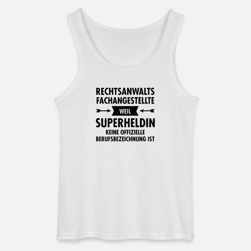 Rechtsanwaltsfachangestellte - Superheldin - Gildan Männer Tank Top - Weiß