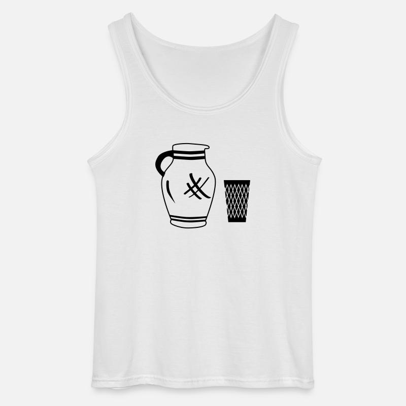 Bembel und Geripptes - Gildan Männer Tank Top - Weiß